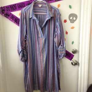 Keep In Touch | Striped swing top | Plus size | 3X